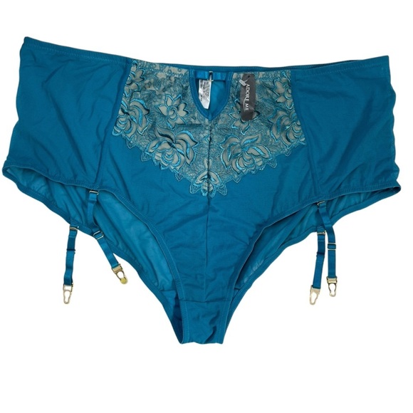 NWT Adore Me Teal Women's Intimates with Lace Detail Sz 4x - Picture 1 of 8